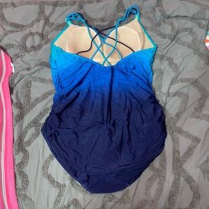 Stunning blue ombré swimming suit. Worn a handful of times.